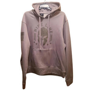 Nine Line Apparel Men's Gray Long Sleeve Tailgater Hoodie Size Medium